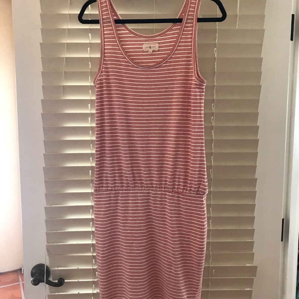 LOU & GREY Drop Waist Dress Size Medium - Picture 2 of 5